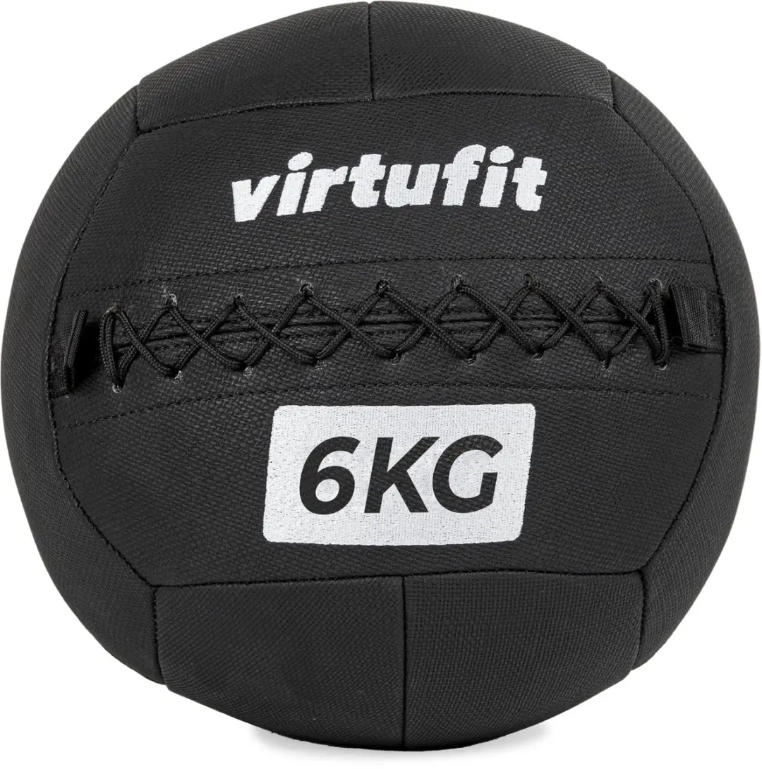 VirtuFit Wall Ball Pro 6kg - Fitnessbal - Zwart