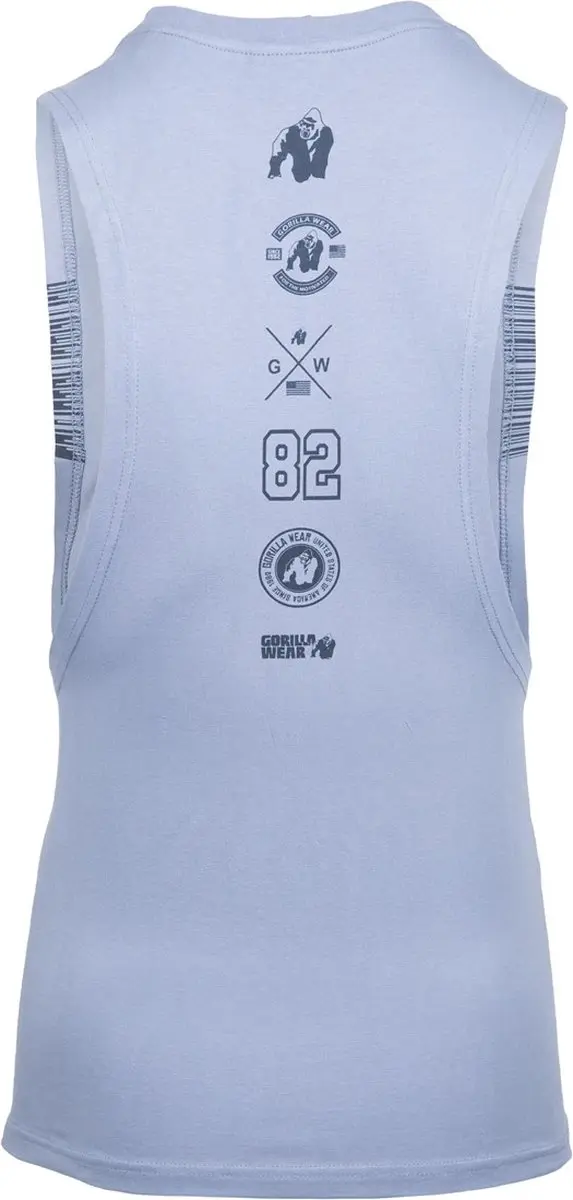 Gorilla Wear Lopez Drop Armhole Tank Top - Blauw M