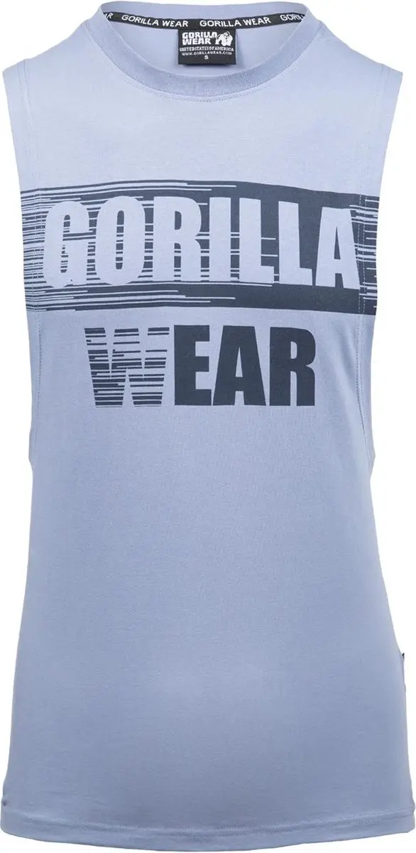 Gorilla Wear Lopez Drop Armhole Tank Top - Blauw M