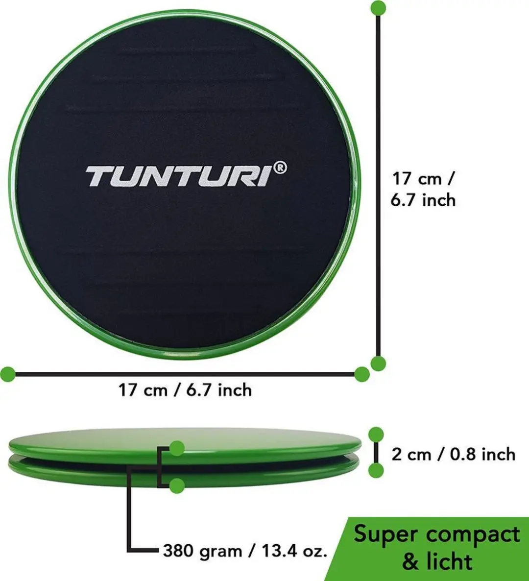 Tunturi Resistance Band Set - 5 Stuks - Core Sliders