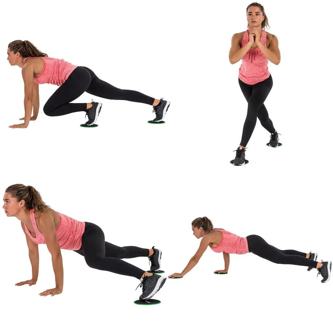 Tunturi Resistance Band Set - 5 Stuks - Core Sliders - afbeelding 6 van 6