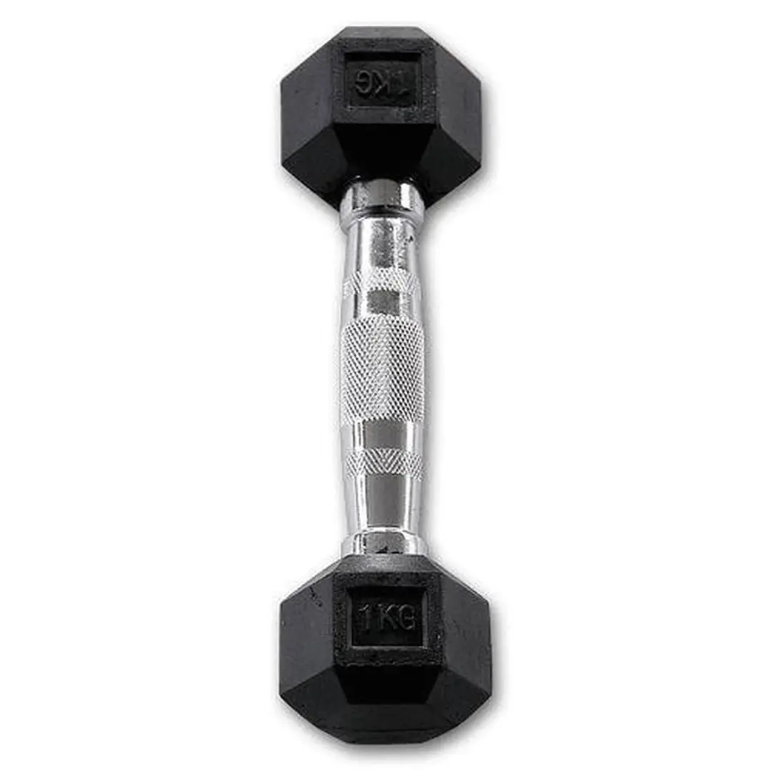 Body-Solid Hexagon Dumbbel Paar 42.5 KG - Zwart