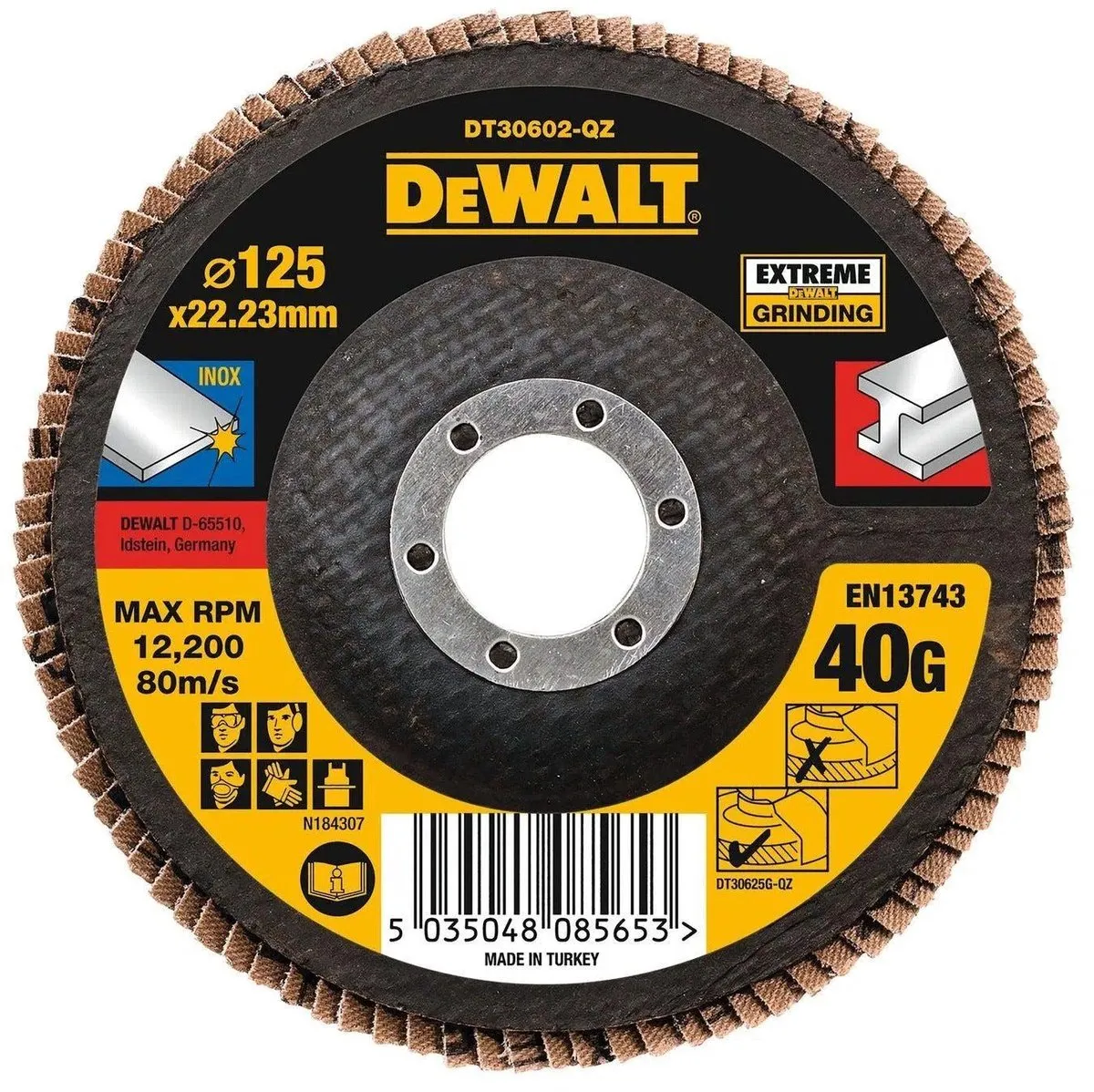 DeWalt DT30602 Lamellenschijf 125mm K40