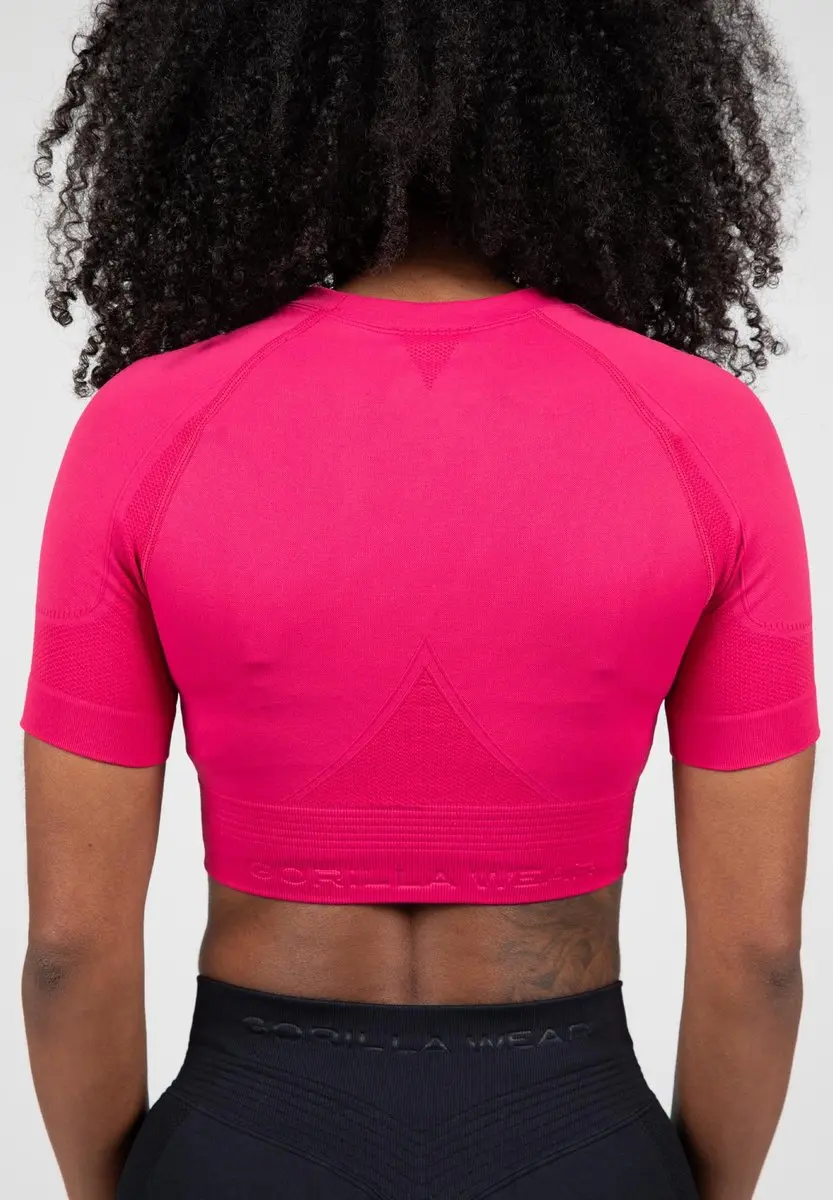 Gorilla Wear Whitney Seamless Crop Top Roze - M/L
