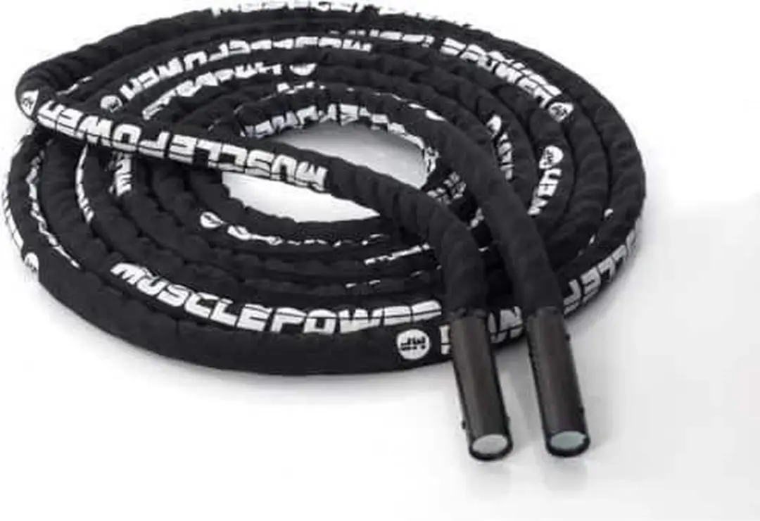 Muscle Power Battle Rope Deluxe 15m - Zwart - afbeelding 6 van 6