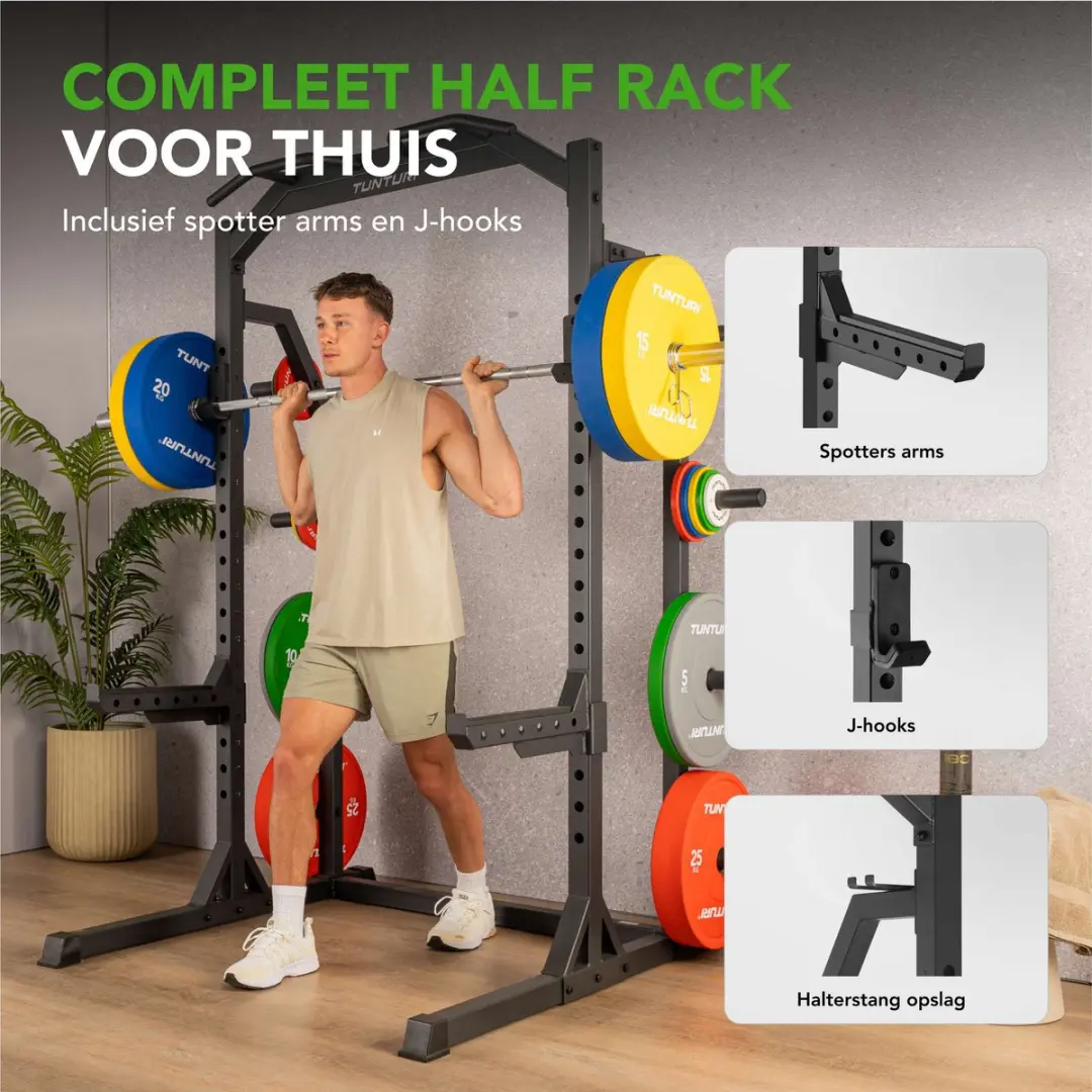 Tunturi HR60 Half Rack Krachtstation - 300 kg
