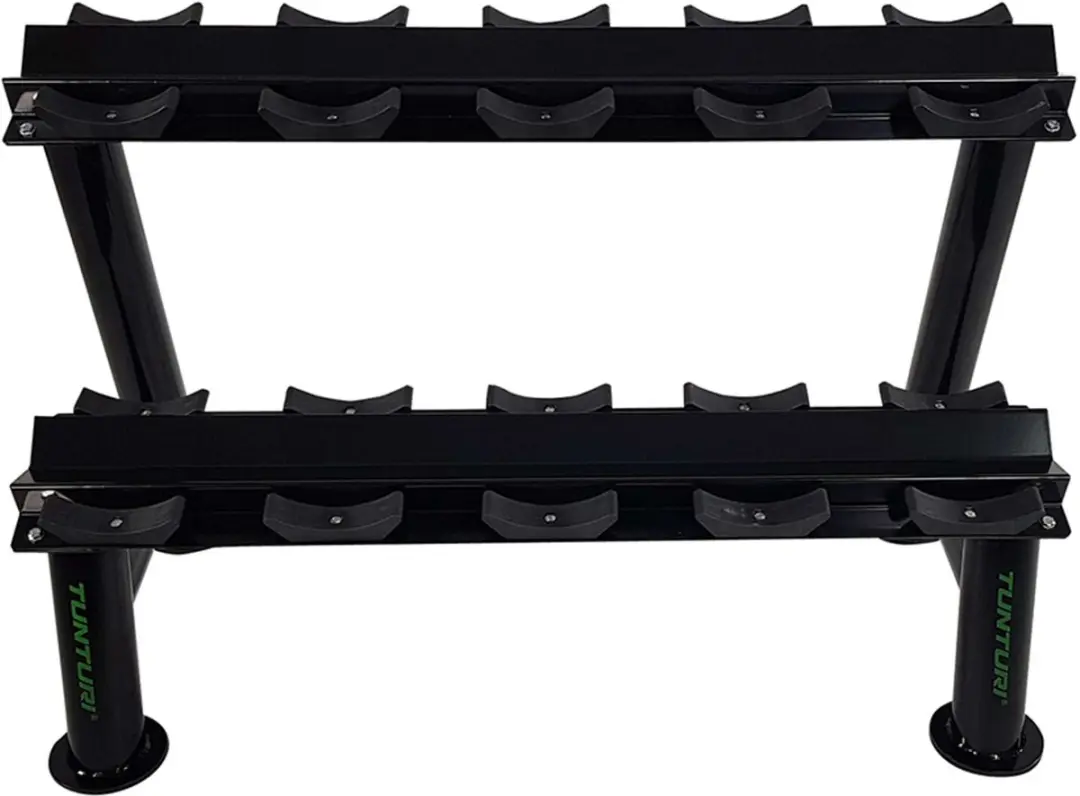 Tunturi Pro Dumbbell Opbergrek Staanders - Zwart