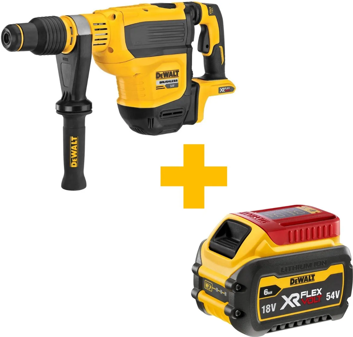 DeWalt DCH614N-XJ Accu Combihamer SDS-Max 54V XR FlexVolt - 10,5J