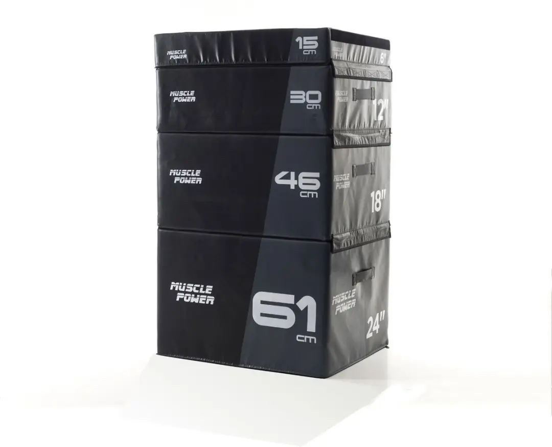 Muscle Power Safe Plyo Box 24 - 61cm - Zwart
