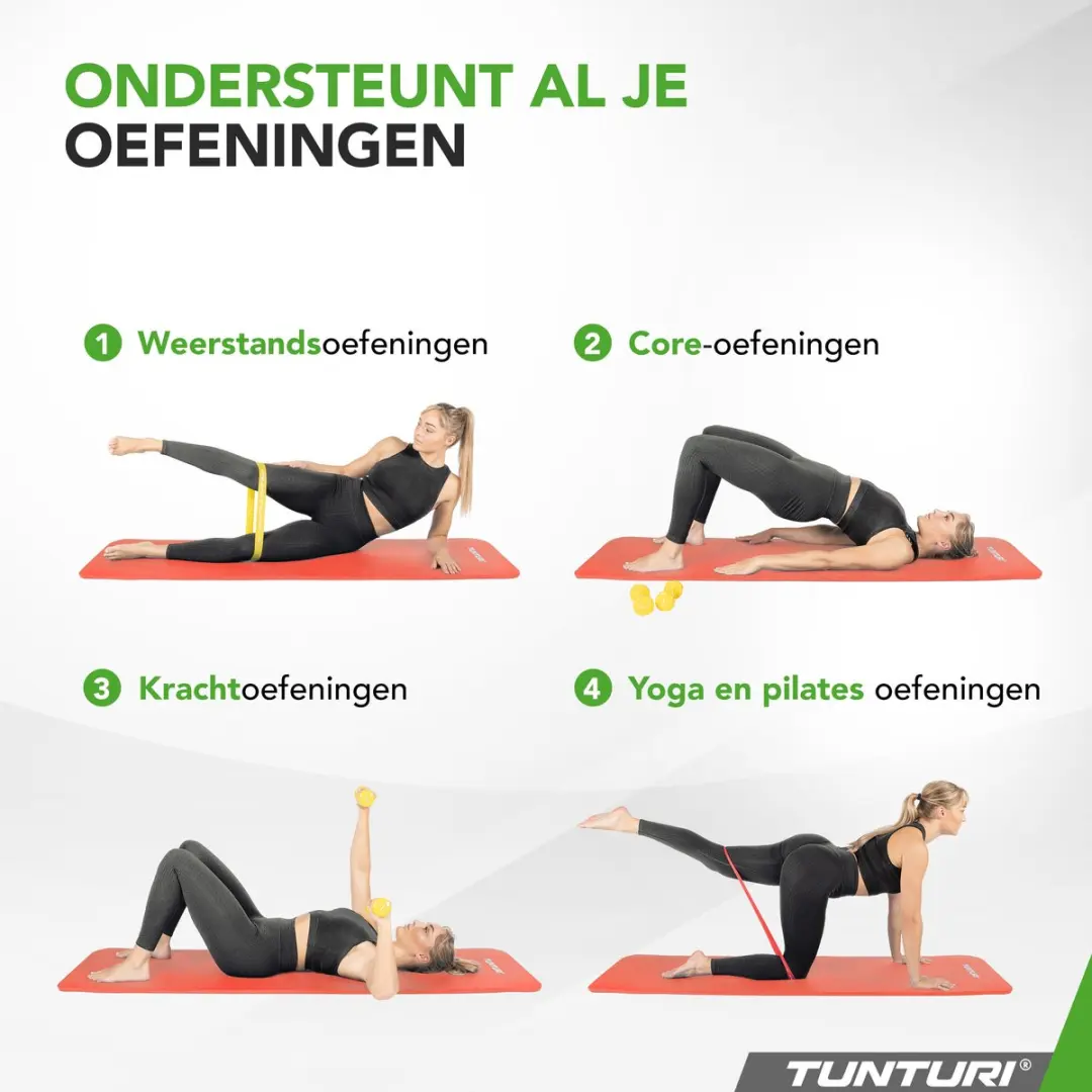 Tunturi NBR Yogamat Anti-Slip 180x60cm - 1.5cm - Rose Goud - afbeelding 6 van 6