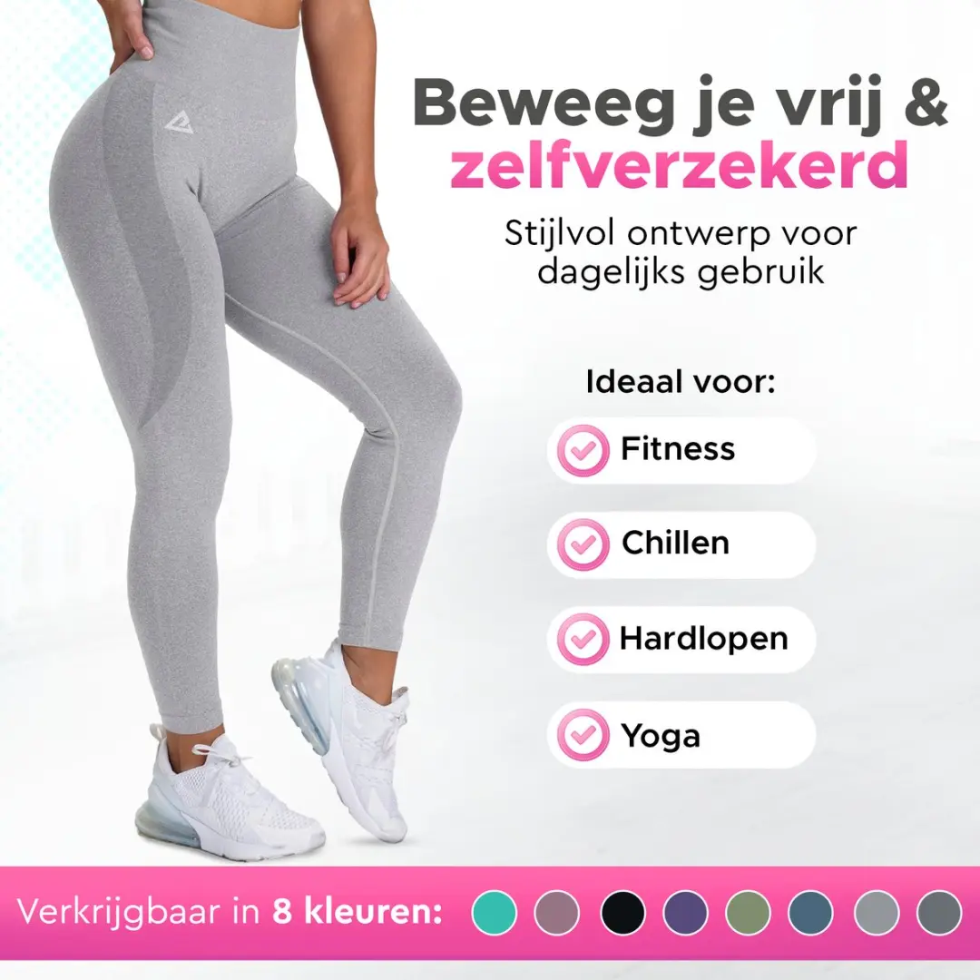 Mewave Sportlegging Lichtgrijs - Maat M