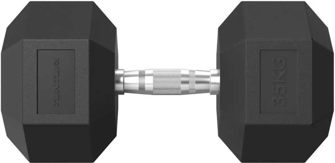 Tunturi Platinum Hexa Dumbbell 35kg - Zwart