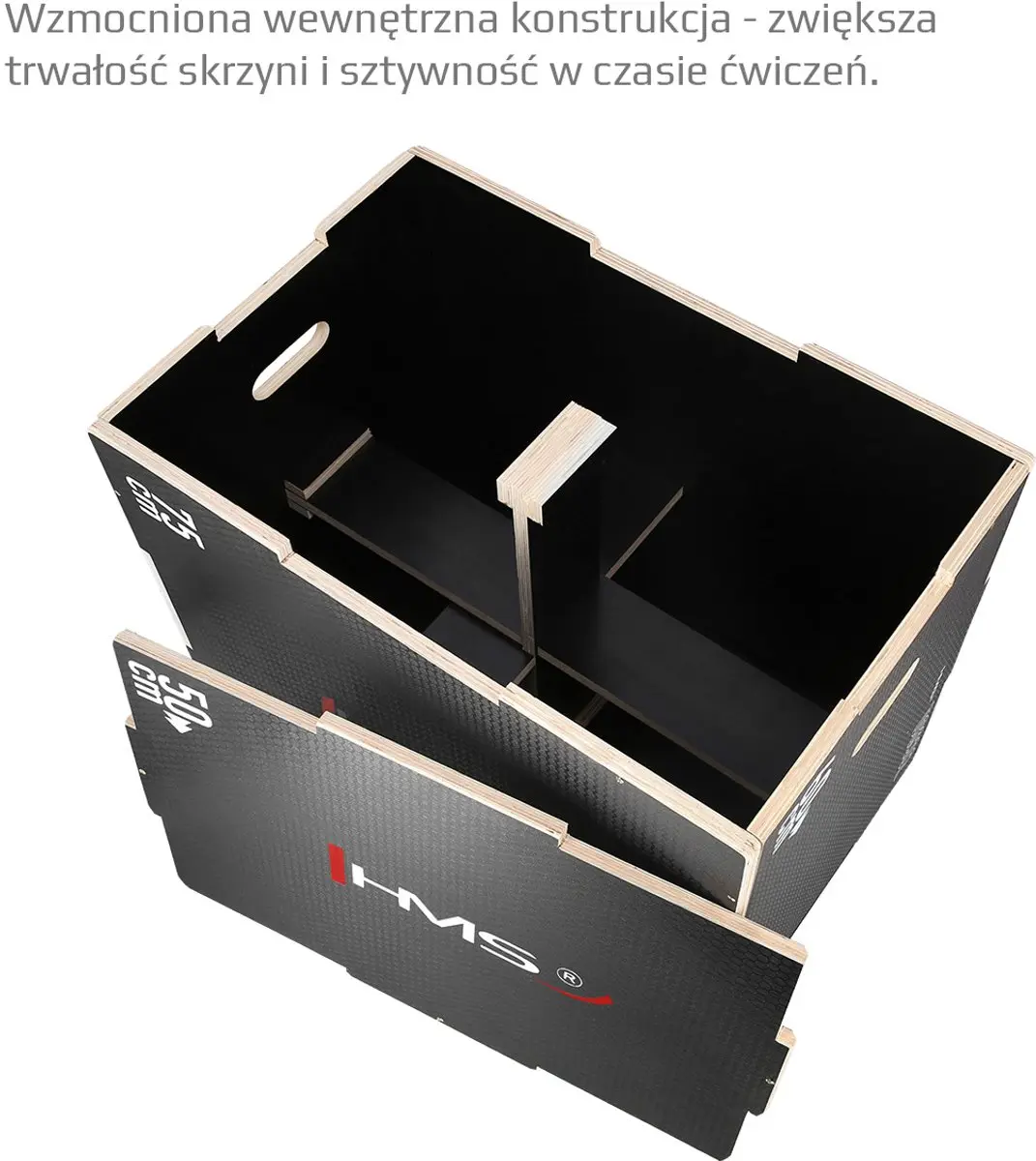 HMS Plyobox Hout 75x60x50cm - Zwart