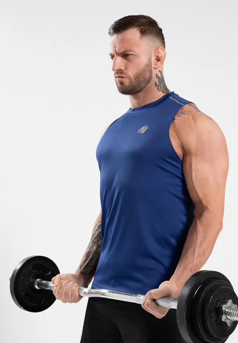 Gorilla Wear Easton Tanktop - Blauw - S