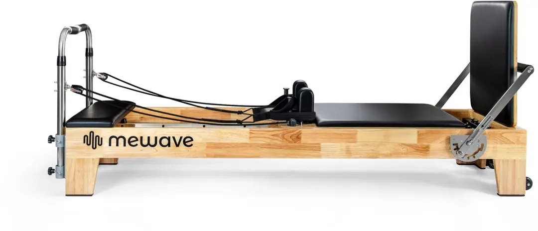 Mewave Pilates Reformer WOOD Houten - App met workouts - Eiken