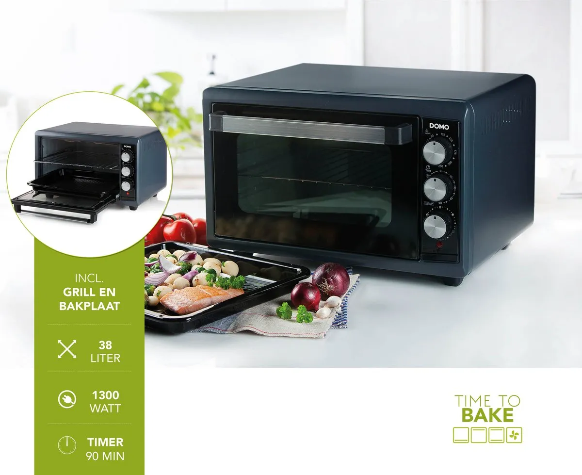 Domo DO518GO Grillbakoven 38L - Zwart