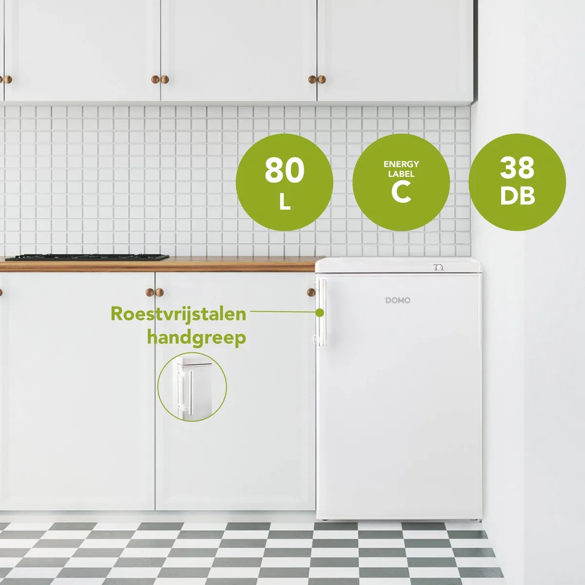 Domo DO91130F Tafel Diepvriezer 80L - Wit