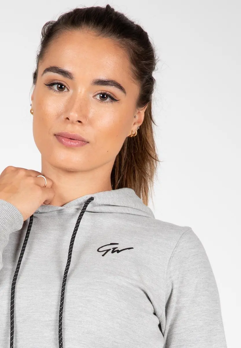 Gorilla Wear Pixley Crop Top Hoodie - Grijs XS