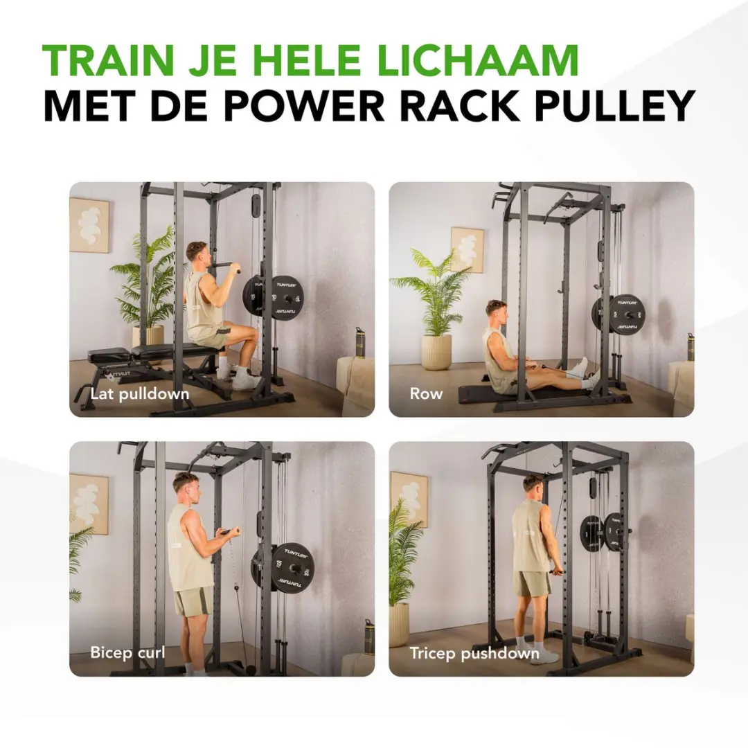 Tunturi PR60 Power Rack Pulley Attachment - Zwart - afbeelding 6 van 6