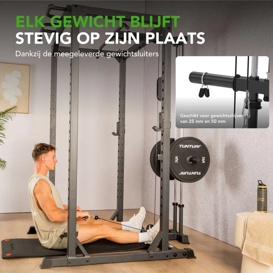 Tunturi PR60 Power Rack Pulley Attachment - Zwart