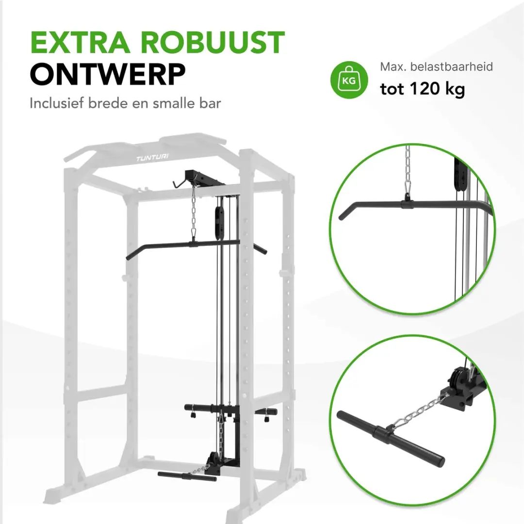 Tunturi PR60 Power Rack Pulley Attachment - Zwart
