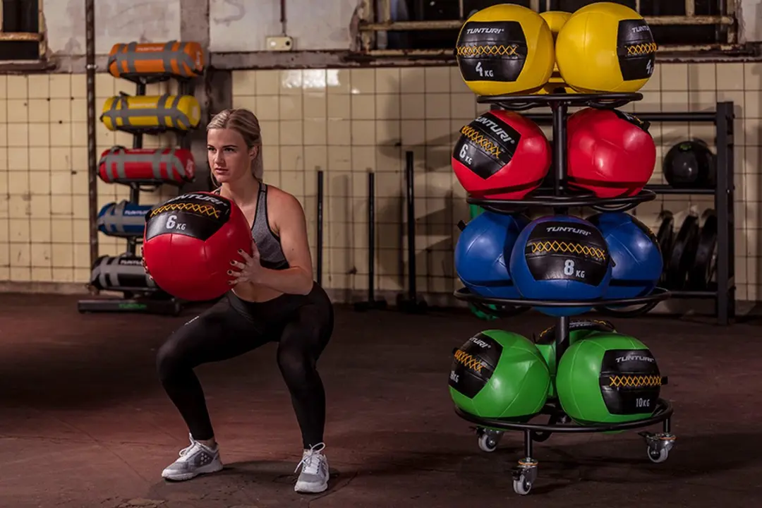 Tunturi Wall Ball 10kg - Groen