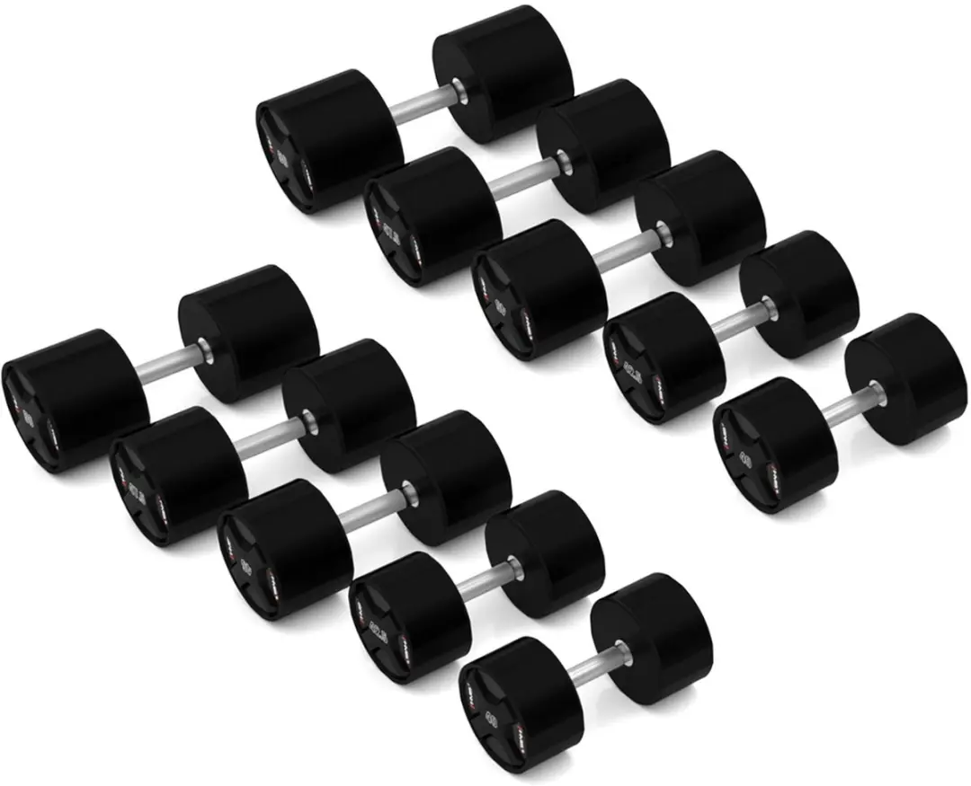 HMS HPC Serie Polyurethaan Halterset 2x40-50kg - Zwart