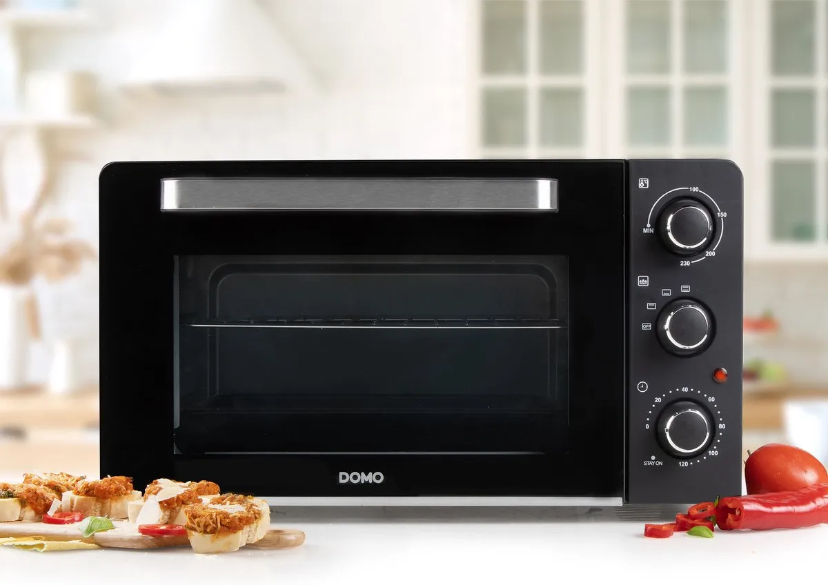 Domo DO1107GO Vrijstaande Oven 28L - 1500W - Zwart