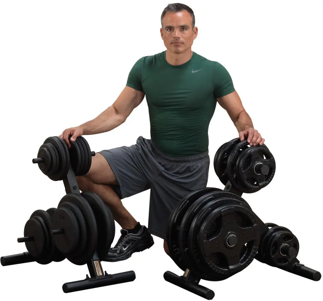 Body-Solid Plate Tree OTW24 Halterschijven Opbergrek - Zwart