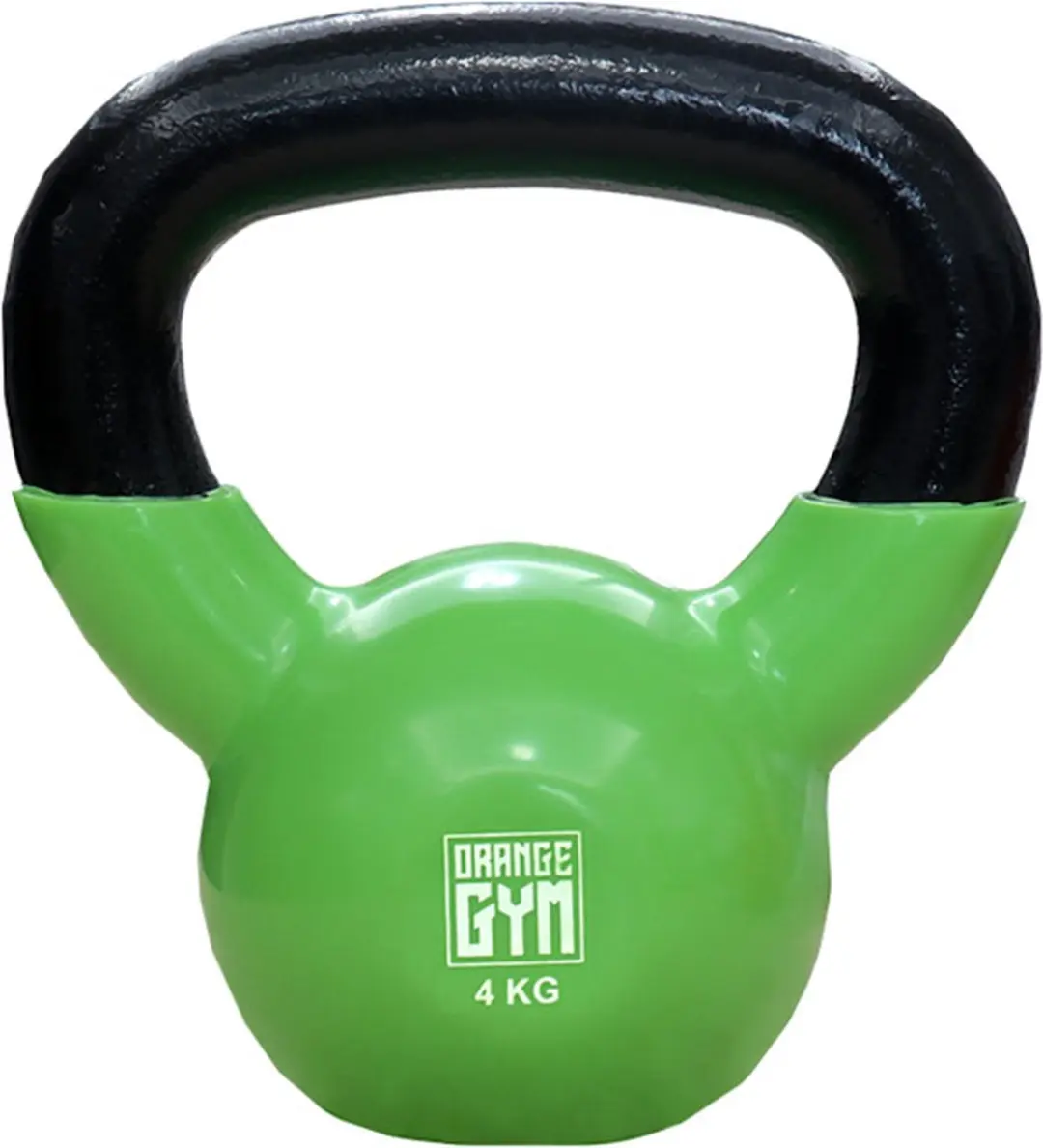 Orange Gym Vinyl Kettlebell 4KG