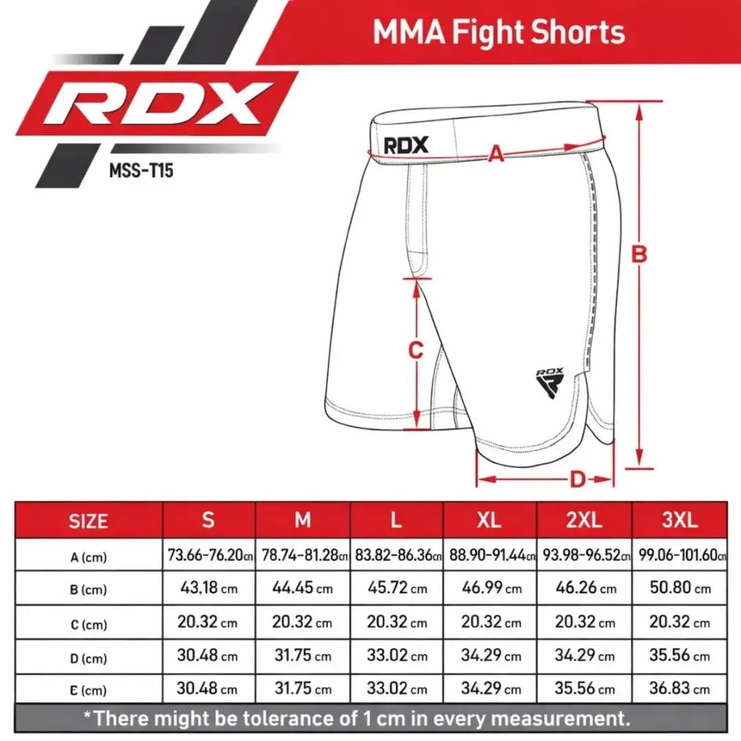 RDX Sports MMA Short T15 - Blauw S