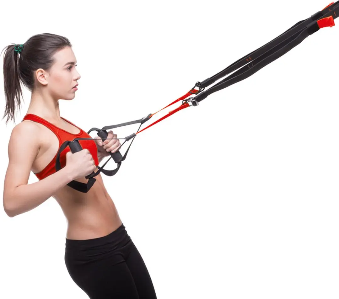 Iron Gym Trainer Pro Optrekband - Zwart/Rood