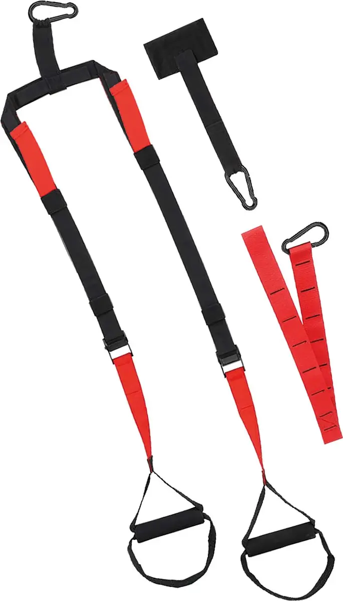 Iron Gym Trainer Pro Optrekband - Zwart/Rood