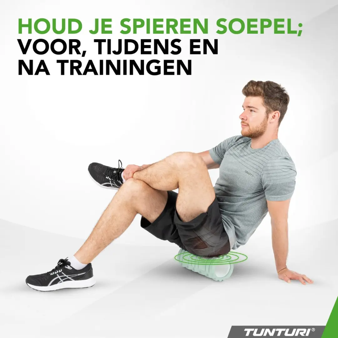 Tunturi Yoga Grid Foam Roller 33cm - Mint