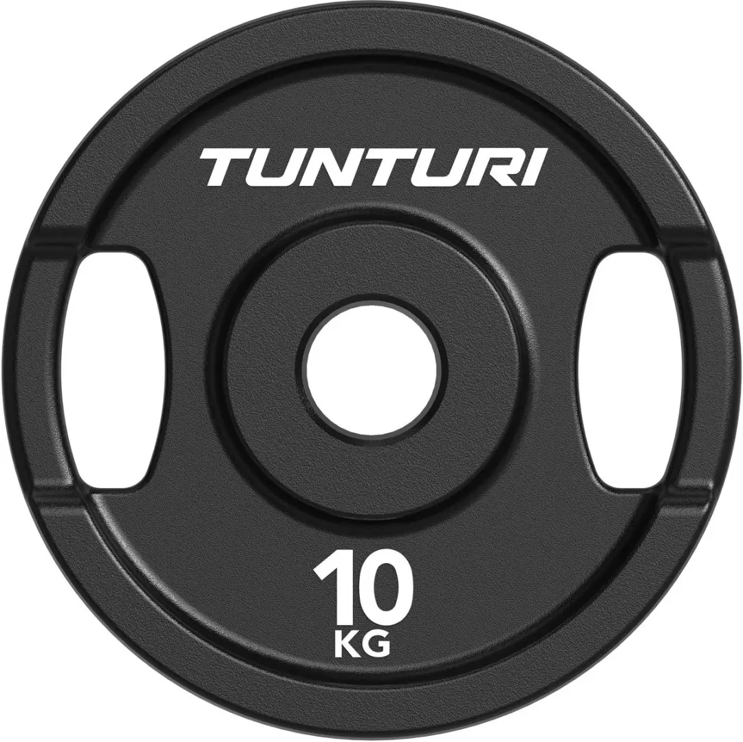 Tunturi Platinum Halterschijf 10kg - 45cm - Zwart