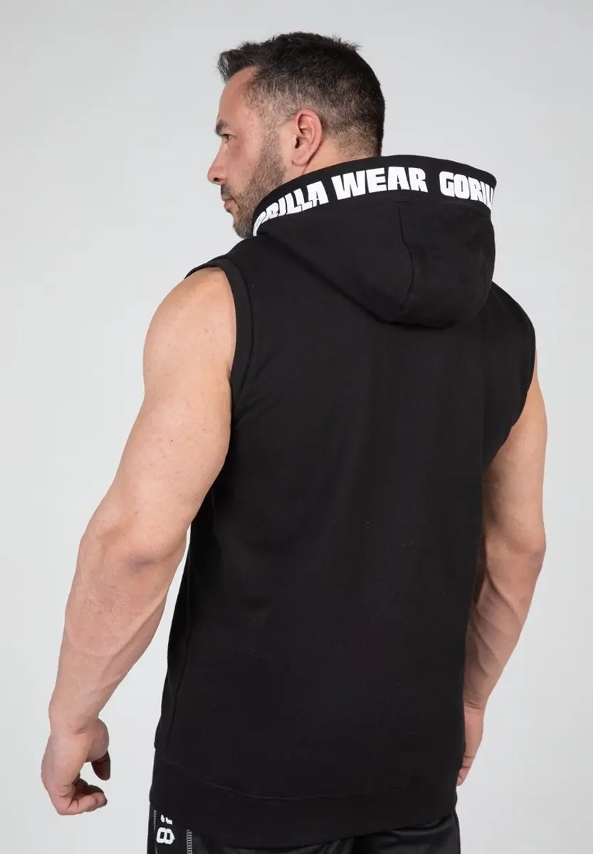 Gorilla Wear Milwaukee S/L Zipped Hoodie - Zwart - S