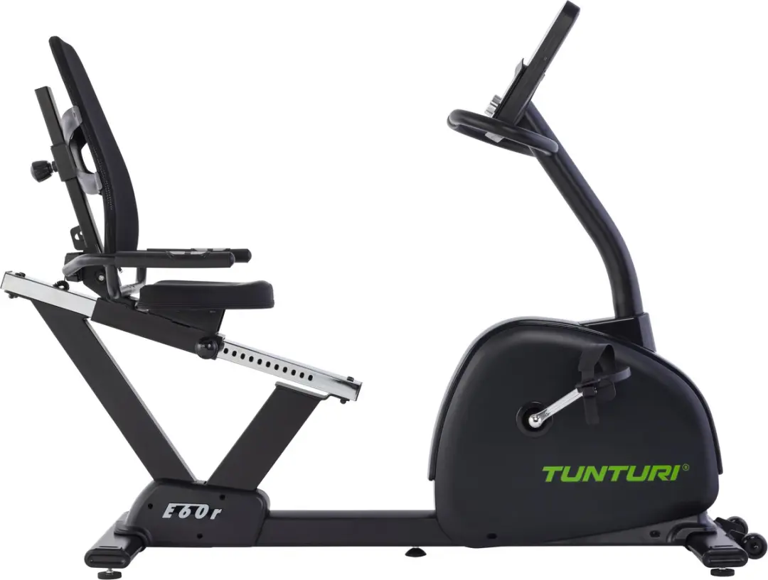 Tunturi Signature E60 Ligfiets - 48 Niveaus - 26 Programma's - Zwart/Groen/Zilver