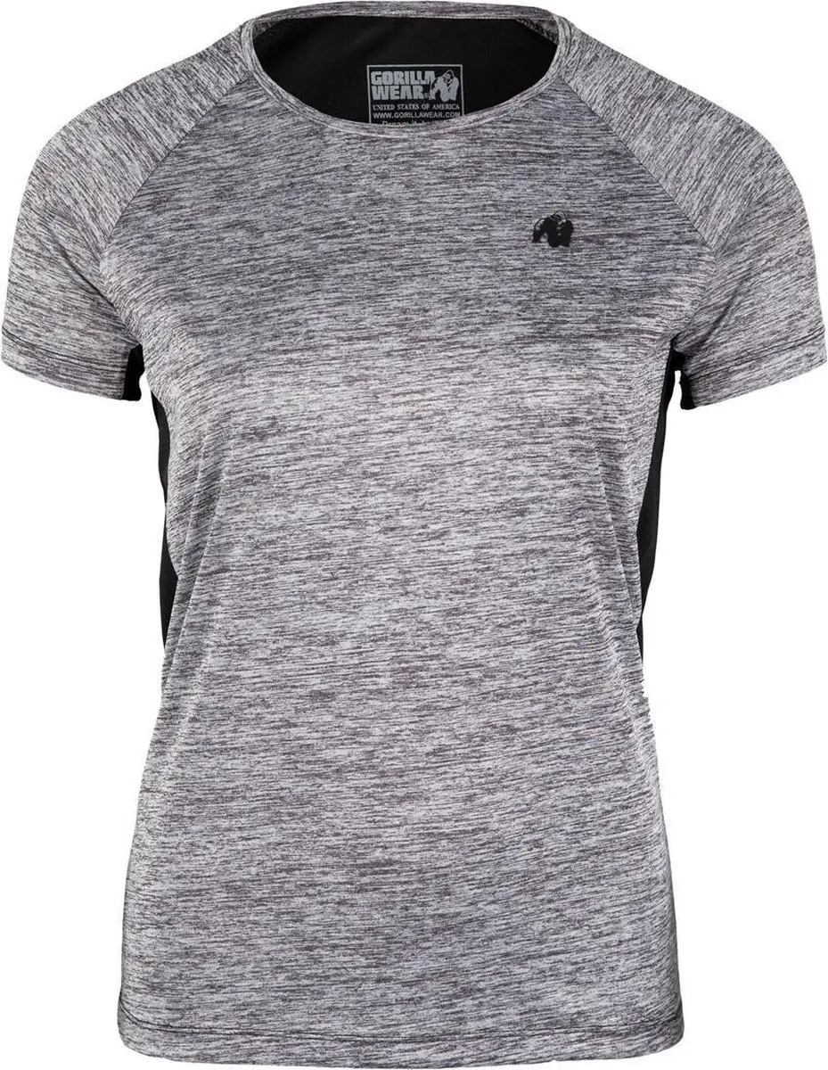 Gorilla Wear Monetta Performance T-Shirt - Grijs/Zwart S