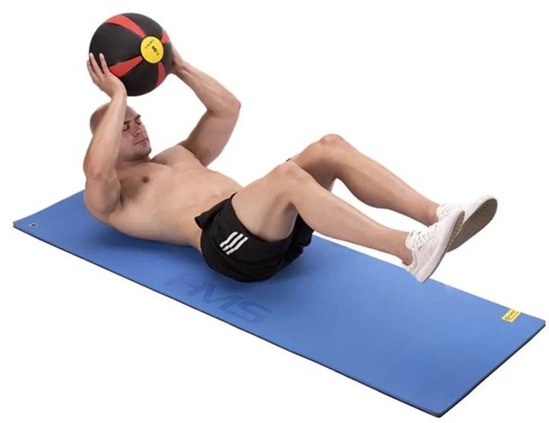 HMS NK Serie Medicijnbal 4 kg - Chropowate oppervlakte - Zwart/Rood