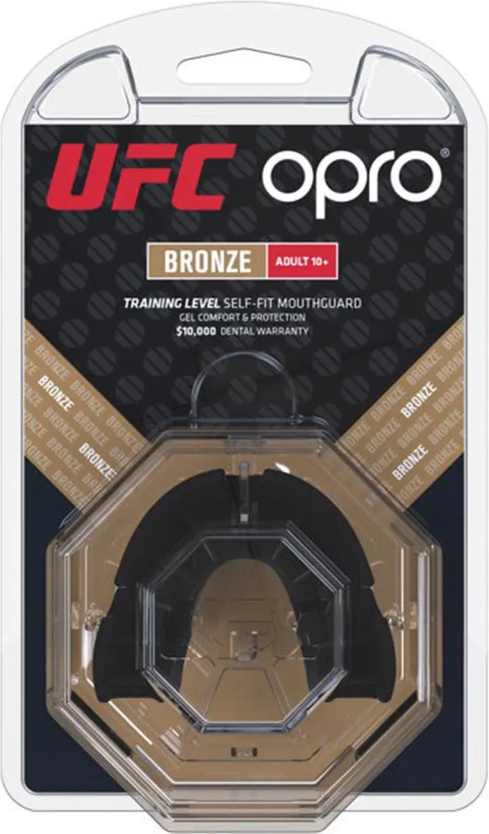 UFC Opro Gebitsbeschermer Bronze Zwart - Volwassen