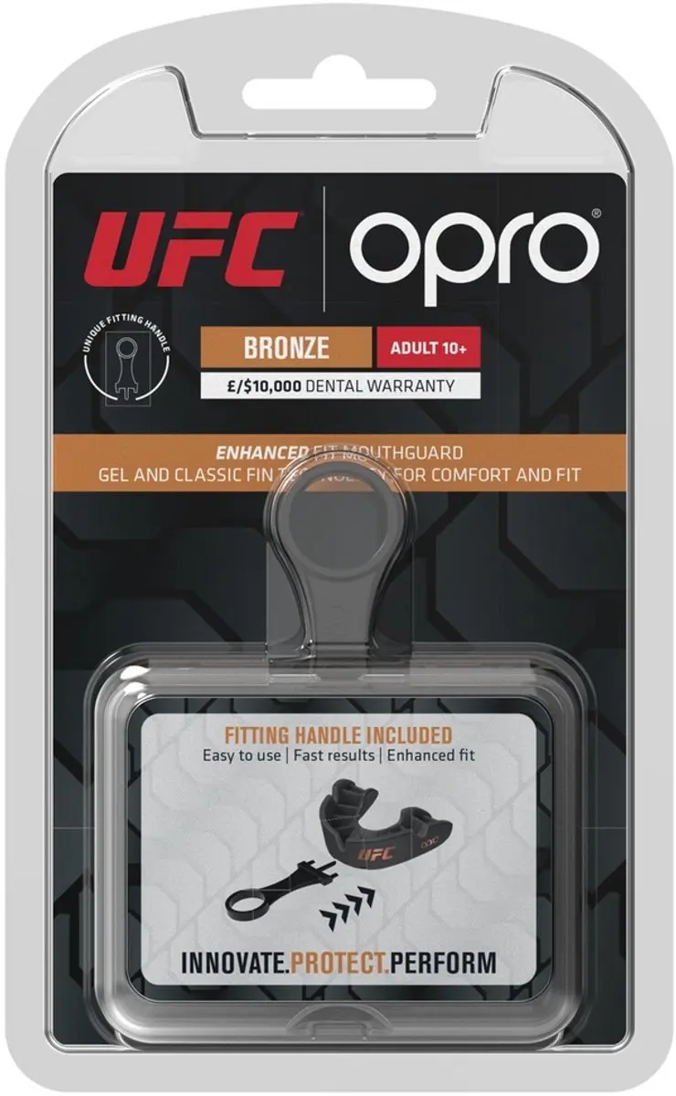 UFC Opro Gebitsbeschermer Bronze Zwart - Volwassen