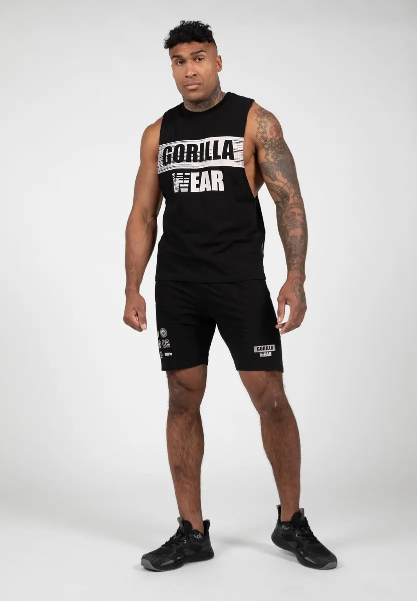 Gorilla Wear Lopez Drop Armhole Tanktop - Zwart L