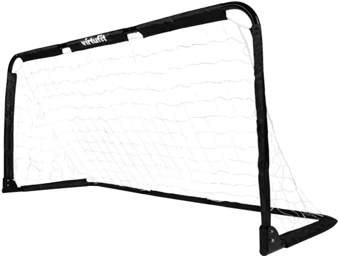 Virtufit Inklapbaar Voetbaldoel Pannagoals 150x60cm - 2 Stuks - Zwart
