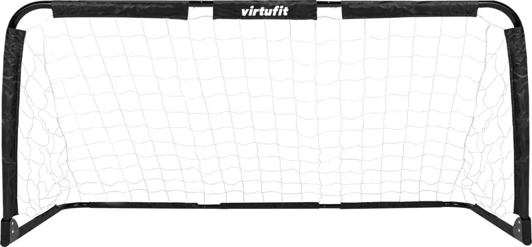 Virtufit Inklapbaar Voetbaldoel Pannagoals 150x60cm - 2 Stuks - Zwart