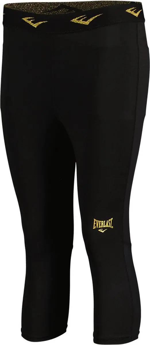 Everlast Leonard 7/8 Leggings - S - Zwart/Goud