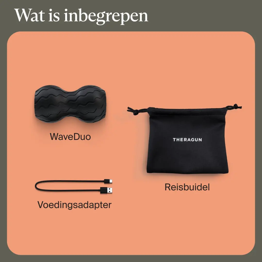Therabody Wave Duo Slimme Vibrerende Foamroller 30cm - Transparent - afbeelding 6 van 6