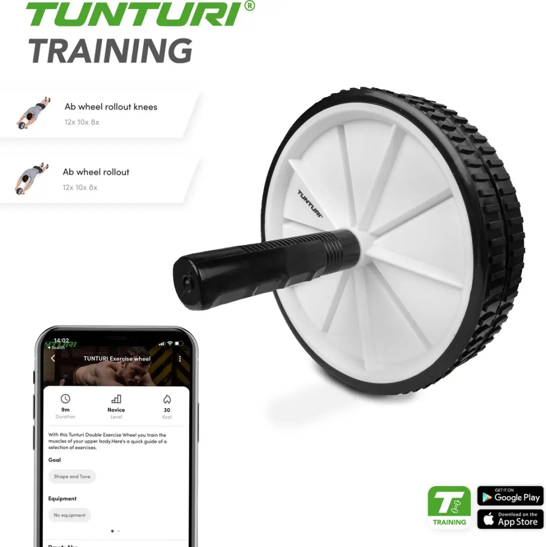 Tunturi Buikspiertrainer - Zwart