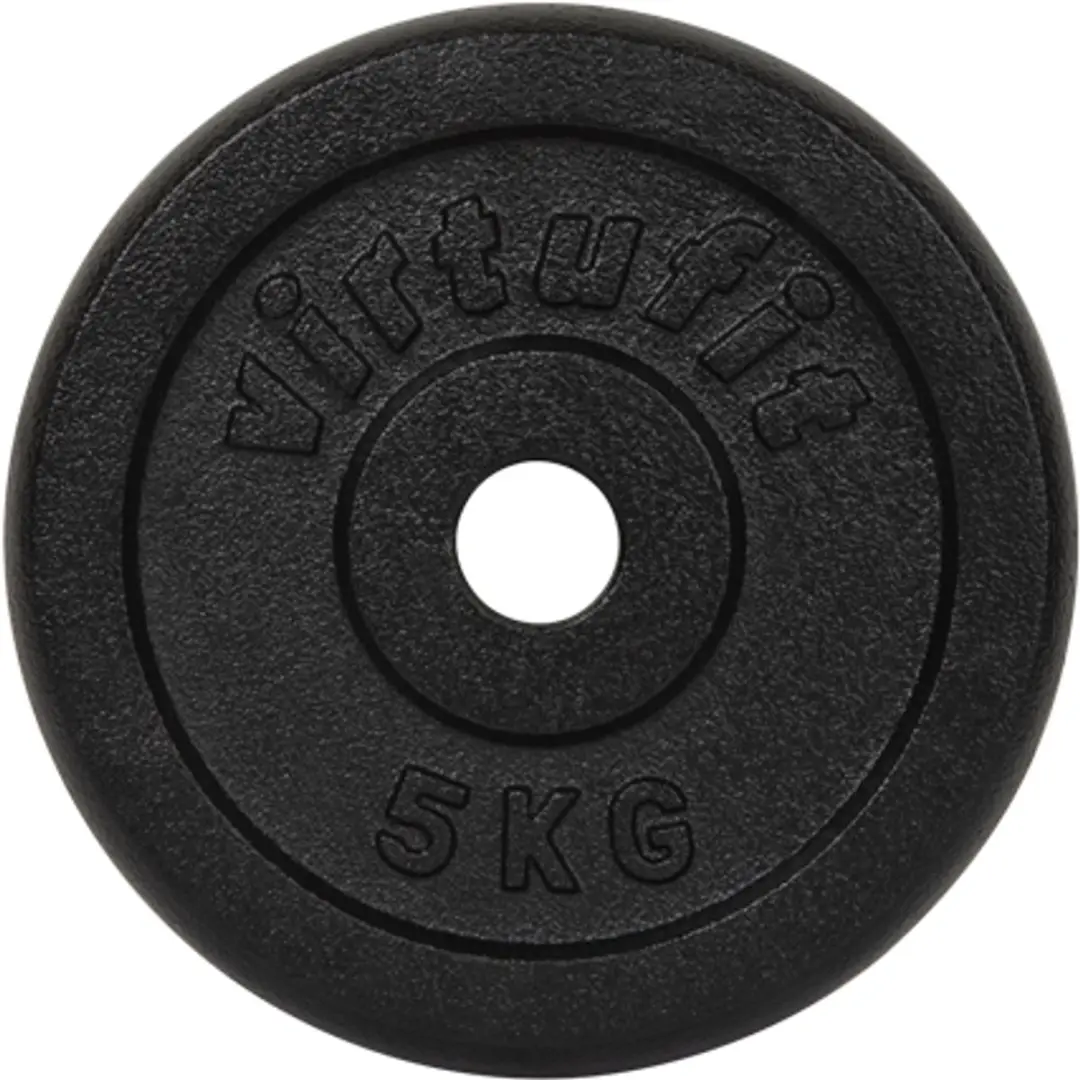 Virtufit Gietijzeren Halterset 40kg - Halterstang & Schijven