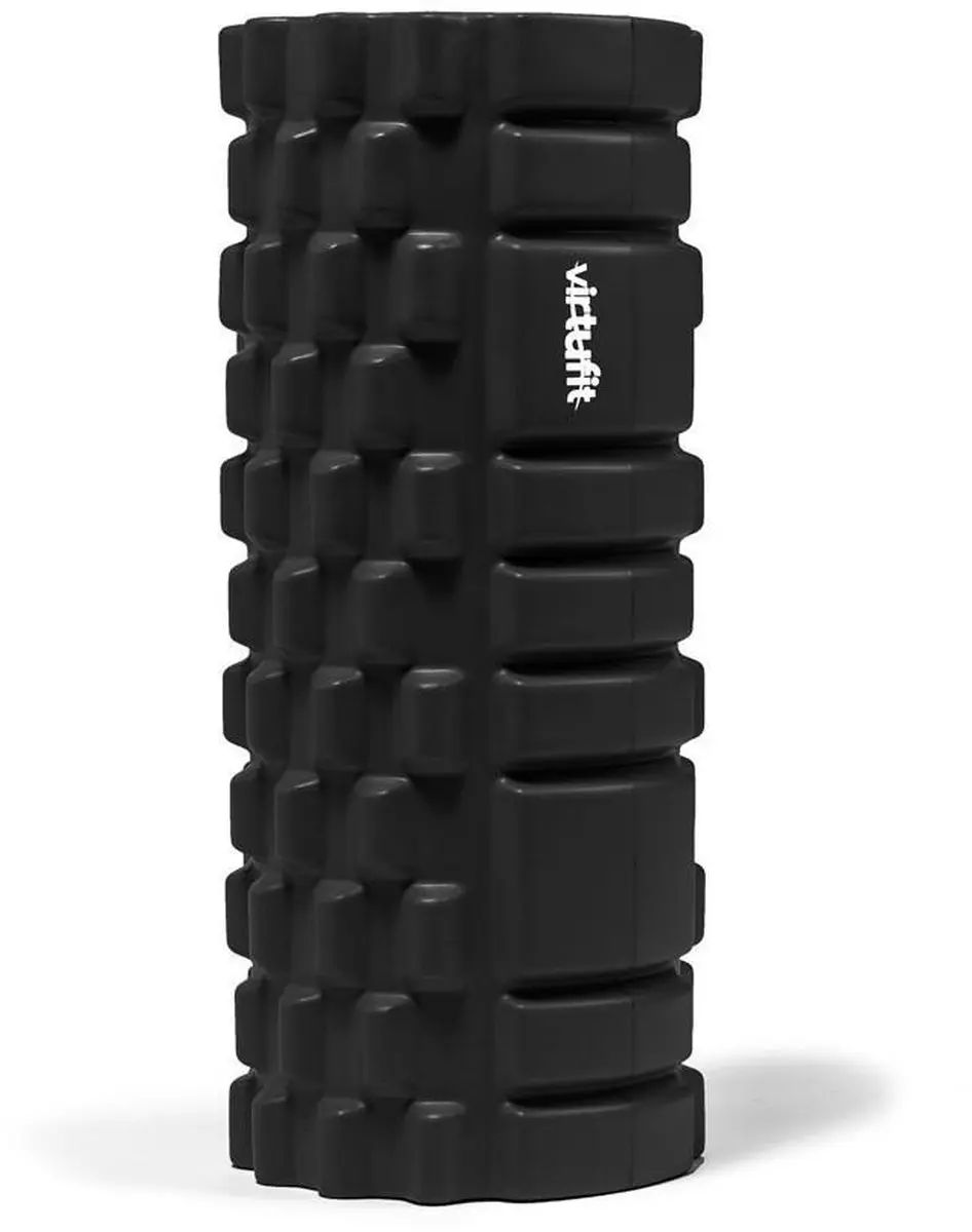 VirtuFit Grid Foam Roller 33cm - Zwart