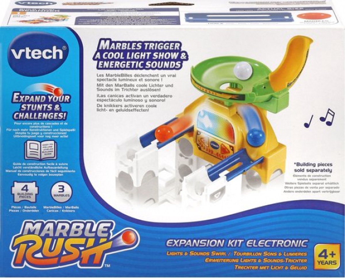 VTech Marble Rush Uitbreidingspakket Trechter - Geschikt voor alle Knikkerbanen - Vanaf 4 Jaar